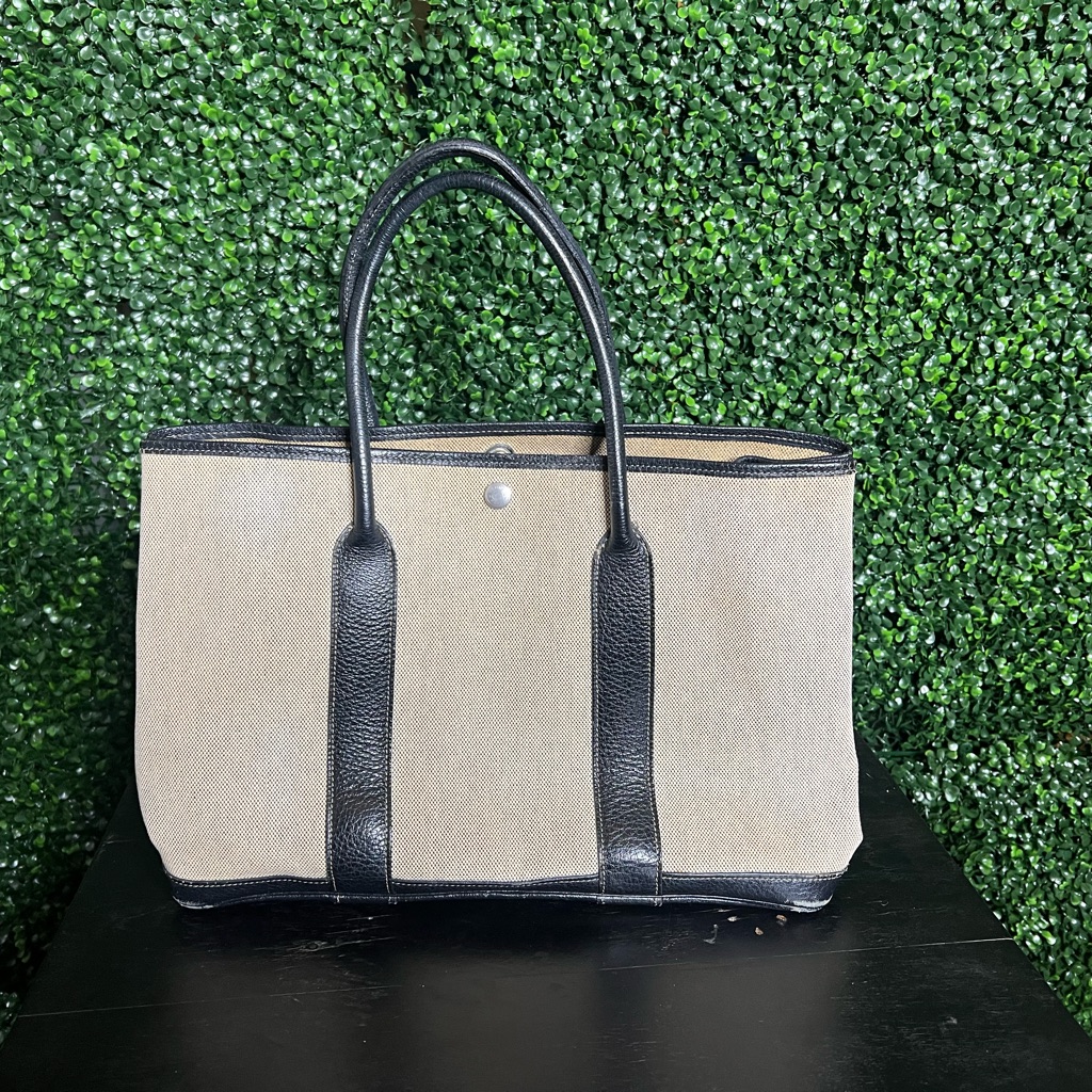 Hermes Garden Party Canvas Tote